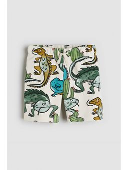 Googo Gaaga - Kids Cotton Printed Elasticated Multicolor Short