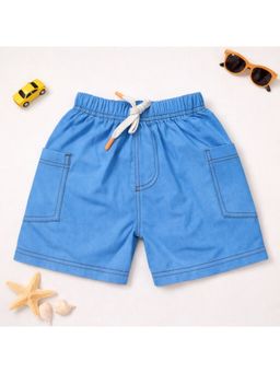 Googo Gaaga - Kids Blue Solid Casual Short