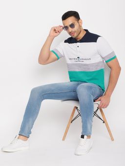 Club York - Men Green Half Sleeve Polo T-Shirt