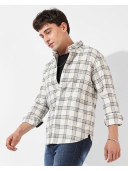 Campus Sutra - Men's Multicolour Checkered Regular Fit Casual Shirt