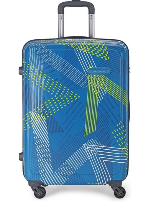 Aristocrat Trolly Bag 65 Cm Vip Aristocrat Navy Blue Cross Trolley