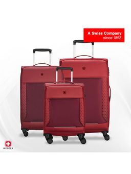 Wenger - Castic Pro Colorblock Red Trolley Bags (S/M/L) (Pack of 3)