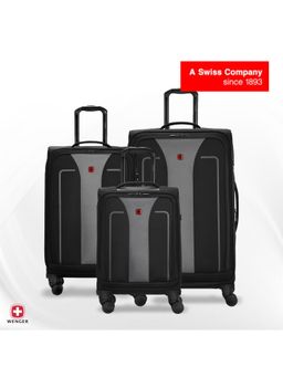 Wenger - Fantic Pro Colorblock Black Trolley Bags (S/M/L) (Pack of 3)