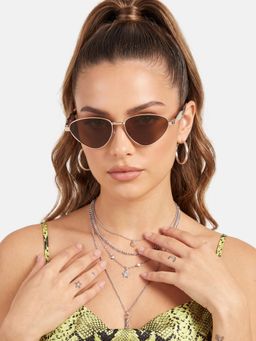 Twenty Dresses by Nykaa Fashion - Uv Protected Lens Brown Sunglasses