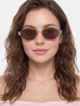 Twenty Dresses by Nykaa Fashion - Uv Protected Lens Brown Sunglasses