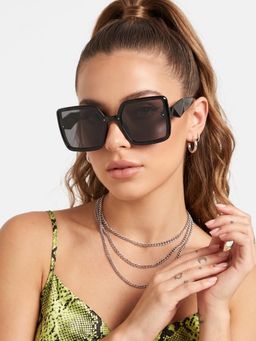 Twenty Dresses by Nykaa Fashion - Uv Protected Lens Black Sunglasses