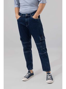 Snitch - Mens Buzzer Blue Cargo Jeans