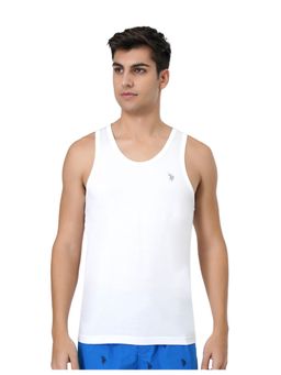 U.S. POLO ASSN. - Mens Solid Cotton Vests White