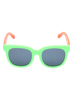 Spiky - Green Frame Grey Polarised Lens Wayfarer Sunglasses