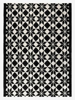 Saral Home - Black Cotton Handwoven Rugs - 140 x 200 cm