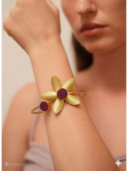 Vosgi - Burgundy Agate Druzy Cuff