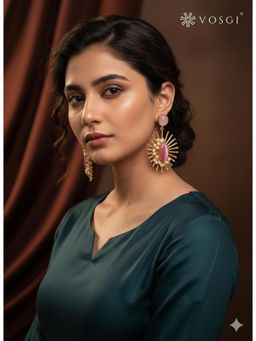Vosgi - Pink Solar Bloom Earrings