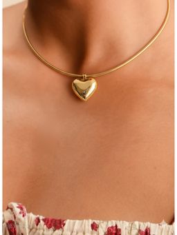 Vosgi - Gold Heart Pendent Necklace