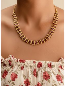 Vosgi - Red Gold Elegance Diamond Necklace