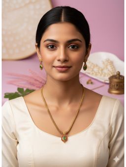 Vosgi - Green Sitara Jewellery Set