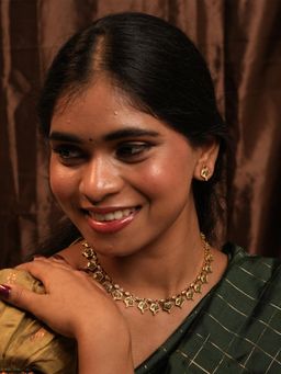 Vosgi - Green Rudra Bloom Jewellery Set