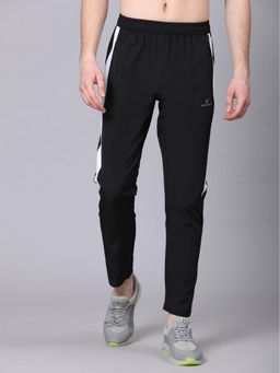 Dpassion - Black Men Polyester Sports Lightweight Gym and Running Trackpant