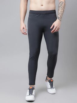 Dpassion - Men Polyester Grey Sports Lightweight Gym and Running Trackpant