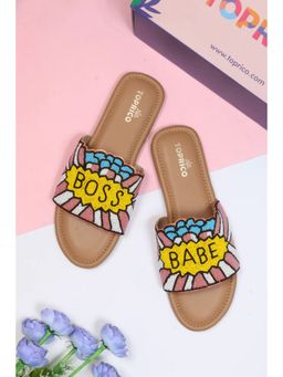 Toprico - Boss Babe Beads Embroidered Multi Color Flat
