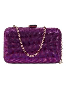 Lino Perros - Purple Embellished Clutch