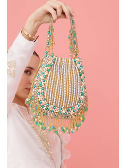 THE TAN CLAN - Sona Multi-Color Potli Bag with Handle