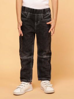 Tales & Stories - Boys Black Washed Cotton Poly Jeans