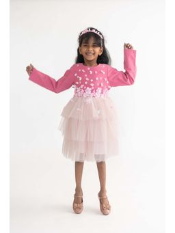 A Little Fable - Cord Fiore Dress Pink