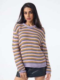 The Souled Store - Tss Originals Candy Swirl Women Oversized Sweater