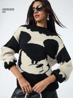 The Souled Store - Official Disney Mickey Mouse Oversized Sweater