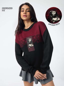The Souled Store - Official Kung Fu Panda Women Oversized Sweater