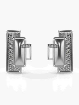 Valanova - Hallmarked 9K White Gold and Certified Lab Grown Diamond 0.60cts Stud Earrings