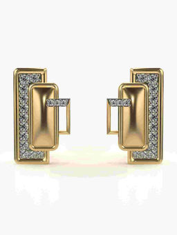 Valanova - Hallmarked 9K Yellow Gold and Certified Lab Grown Diamond 0.60cts Stud Earrings