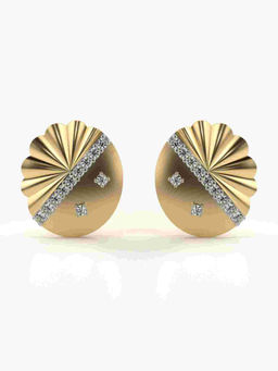 Valanova - Hallmarked 9K Yellow Gold and Certified Lab Grown Diamond 0.26cts Stud Earrings