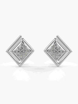 Valanova - Hallmarked 9K White Gold and Certified Lab Grown Diamond 0.29cts Stud Earrings