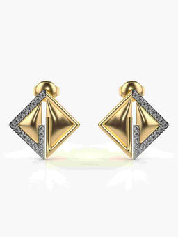 Valanova - Hallmarked 9K Yellow Gold and Certified Lab Grown Diamond 0.30cts Stud Earrings