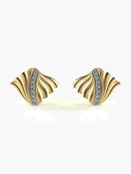 Valanova - Hallmarked 9K Yellow Gold and Certified Lab Grown Diamond 0.34cts Stud Earrings
