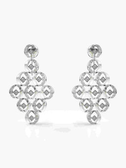 Valanova - Hallmarked 9K White Gold and Certified Lab Grown Diamond 1.32cts Drop Earrings
