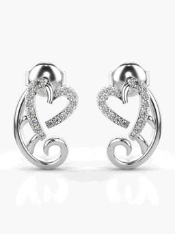Valanova - Hallmarked 9K White Gold and Certified Lab Grown Diamond 0.18cts Stud Earrings