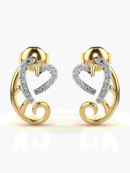 Valanova - Hallmarked 9K Yellow Gold and Certified Lab Grown Diamond 0.18cts Stud Earrings