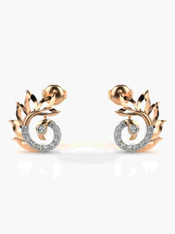 Valanova - Hallmarked 9K Rose Gold and Certified Lab Grown Diamond 0.30cts Stud Earrings