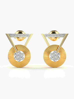 Valanova - Hallmarked 9K Yellow Gold and Certified Lab Grown Diamond 0.28cts Stud Earrings