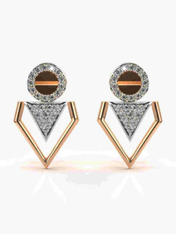 Valanova - Hallmarked 9K Rose Gold and Certified Lab Grown Diamond 0.32cts Stud Earrings