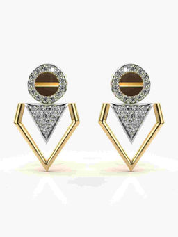 Valanova - Hallmarked 9K Yellow Gold and Certified Lab Grown Diamond 0.32cts Stud Earrings