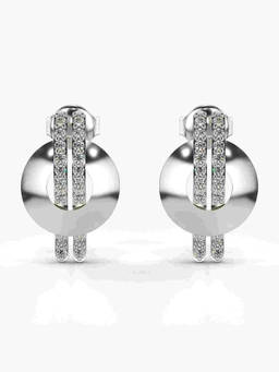 Valanova - Hallmarked 9K White Gold and Certified Lab Grown Diamond 0.27cts Stud Earrings