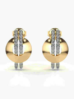 Valanova - Hallmarked 9K Yellow Gold and Certified Lab Grown Diamond 0.27cts Stud Earrings