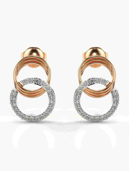 Valanova - Hallmarked 9K Rose Gold and Certified Lab Grown Diamond 0.28cts Stud Earrings