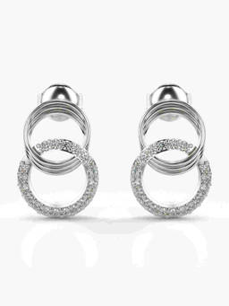 Valanova - Hallmarked 9K White Gold and Certified Lab Grown Diamond 0.28cts Stud Earrings