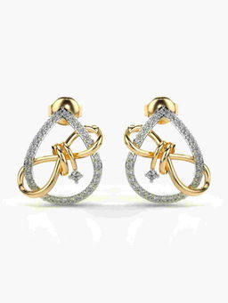 Valanova - Hallmarked 9K Yellow Gold and Certified Lab Grown Diamond 0.44cts Stud Earrings