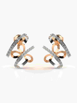 Valanova - Hallmarked 9K Rose Gold and Certified Lab Grown Diamond 0.31cts Stud Earrings