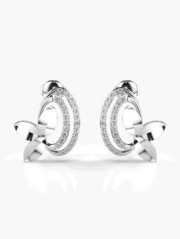 Valanova - Hallmarked 9K White Gold and Certified Lab Grown Diamond 0.33cts Stud Earrings